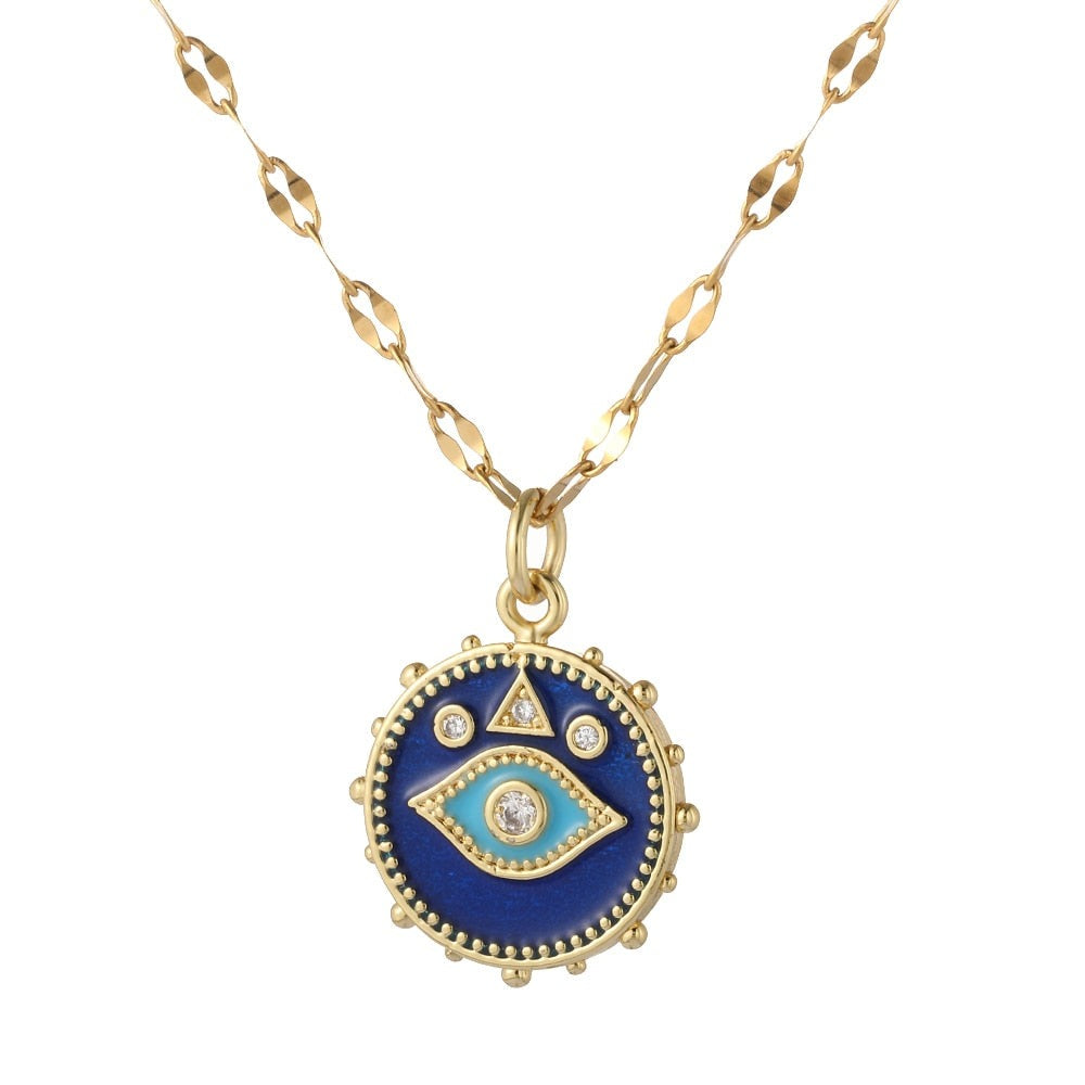 Blue Eye Pendant Necklace