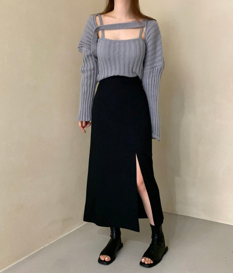 Camisole and Knit Cardigan Set