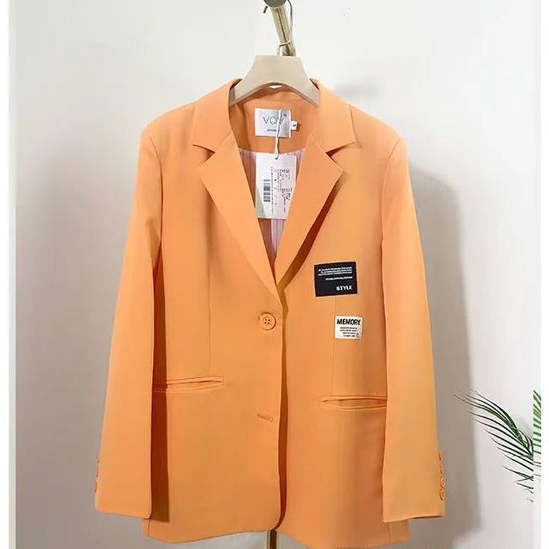 Oversized Wide-Shoulder Blazer