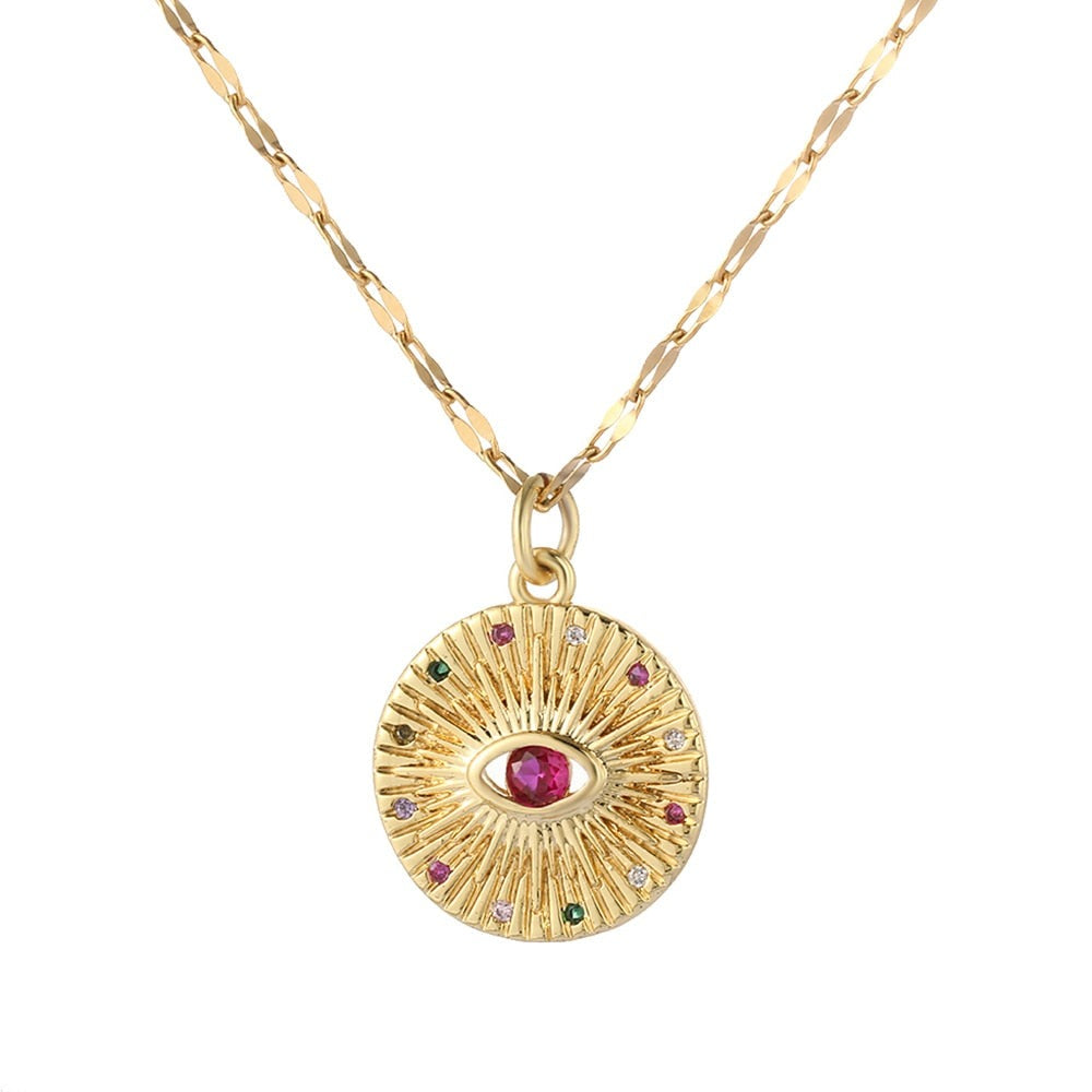 Blue Eye Pendant Necklace
