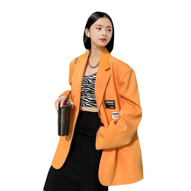 Oversized Wide-Shoulder Blazer