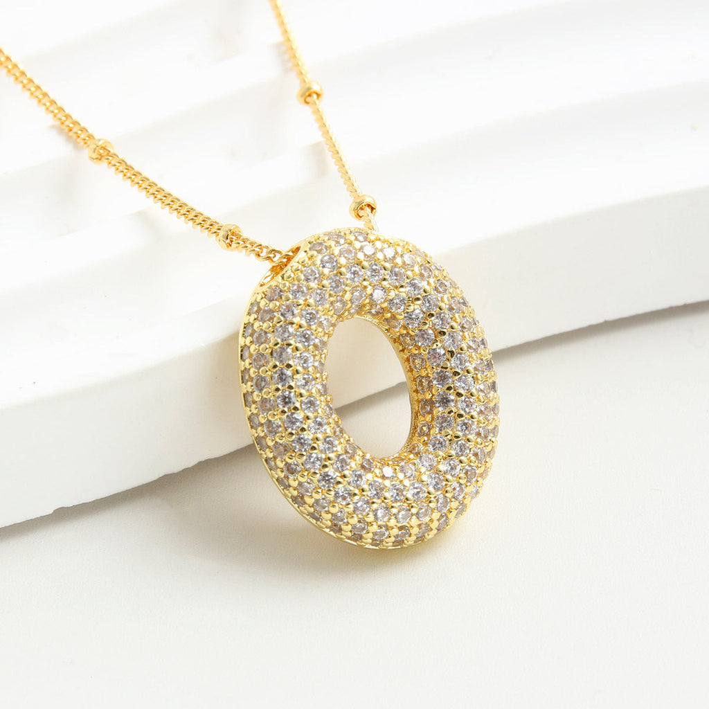 Bubble Initial Necklace