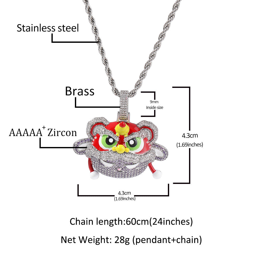 Lion Pendant Necklace
