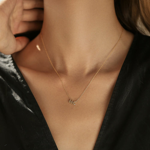 444 Sterling Silver Necklace