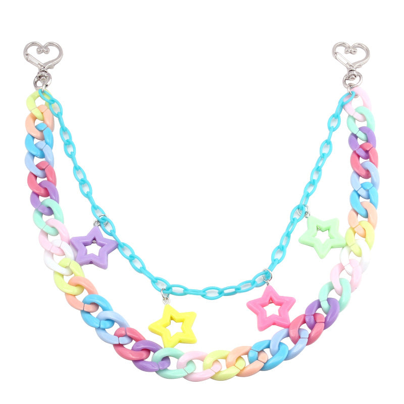 Acrylic Star Pants Chain