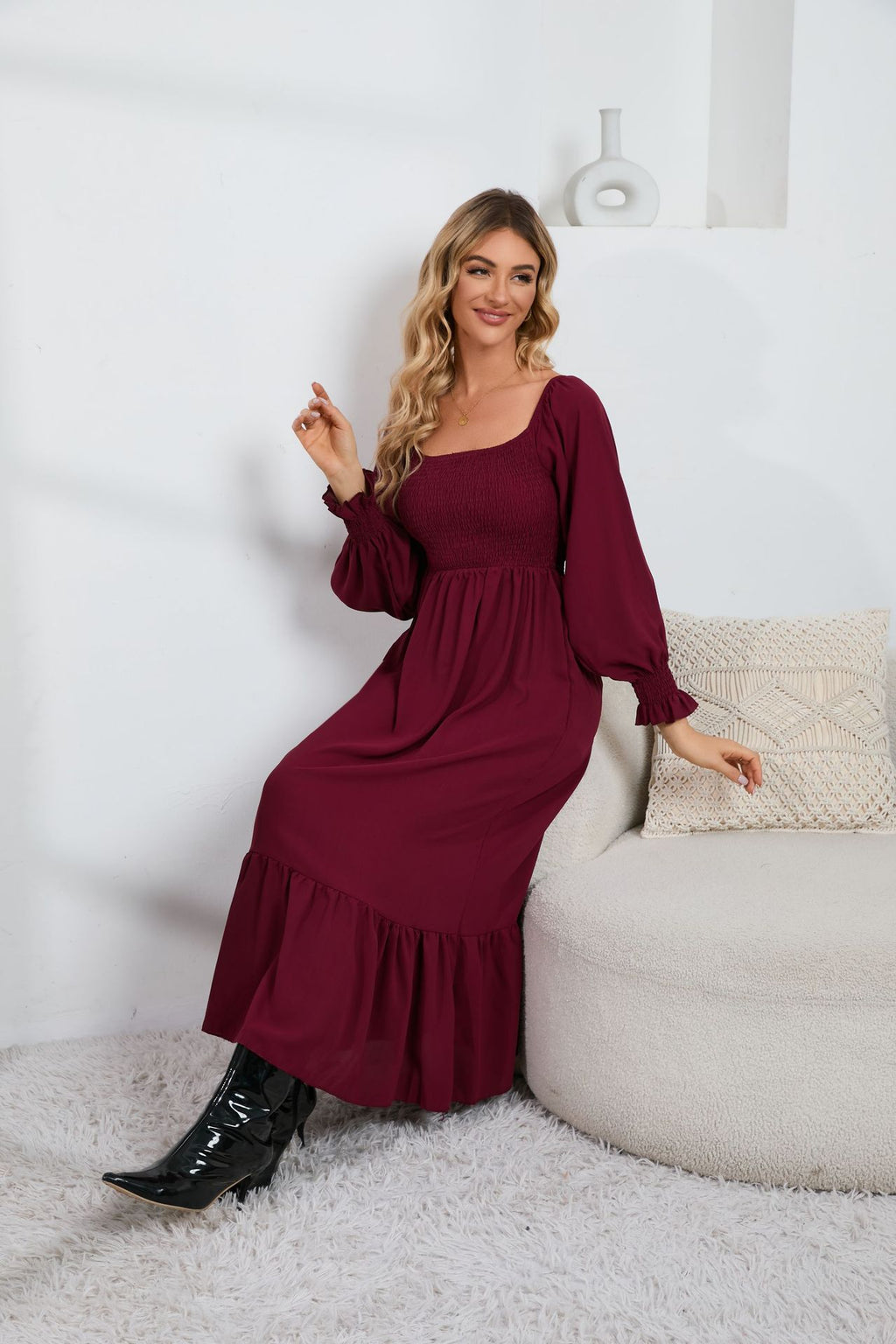 Floral Chiffon Maternity Dress