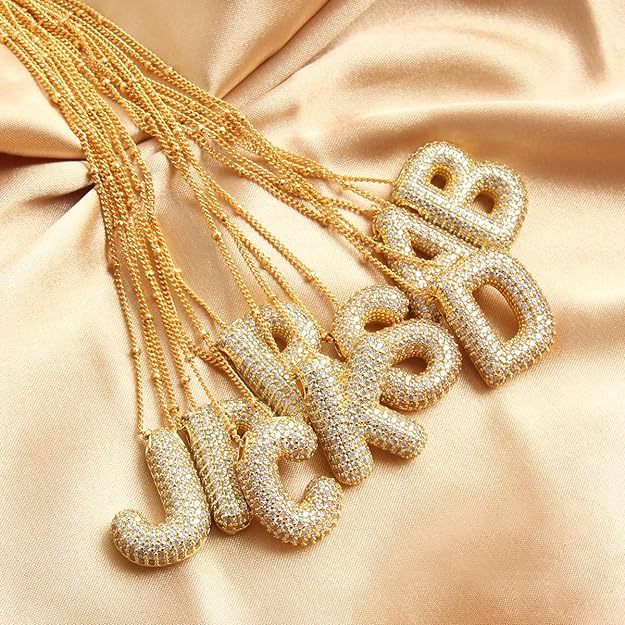 Bubble Initial Necklace