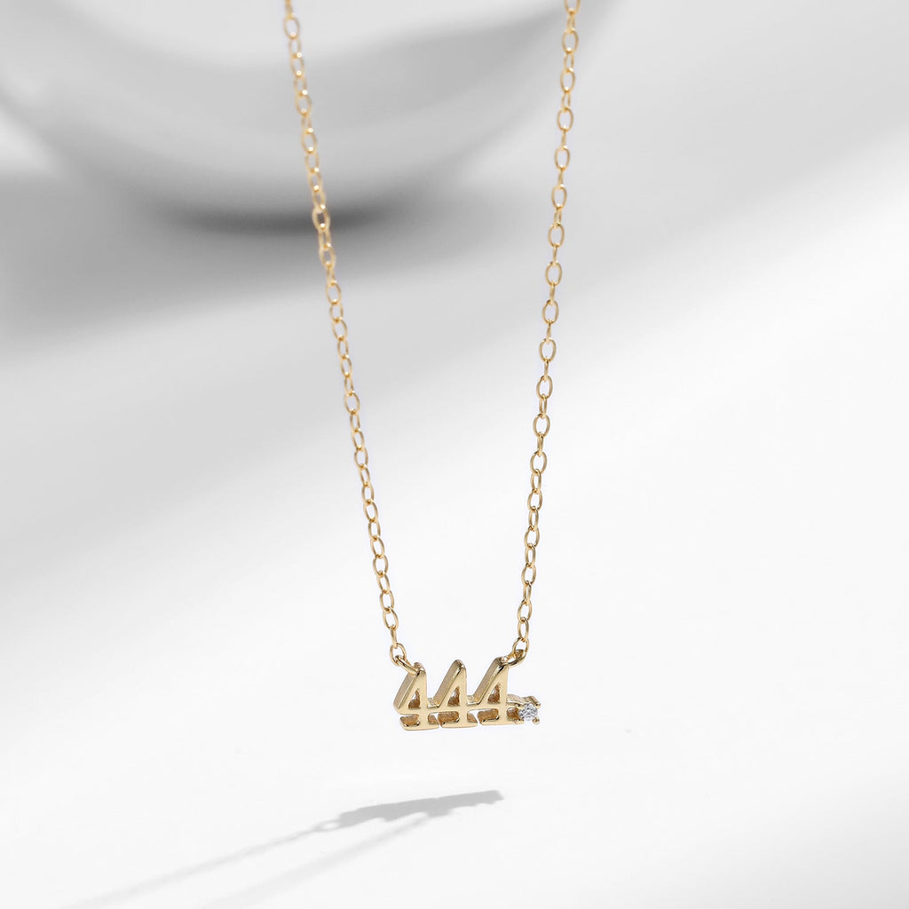 444 Sterling Silver Necklace