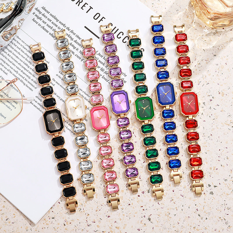 High-value rock candy full diamond watch with great elegance