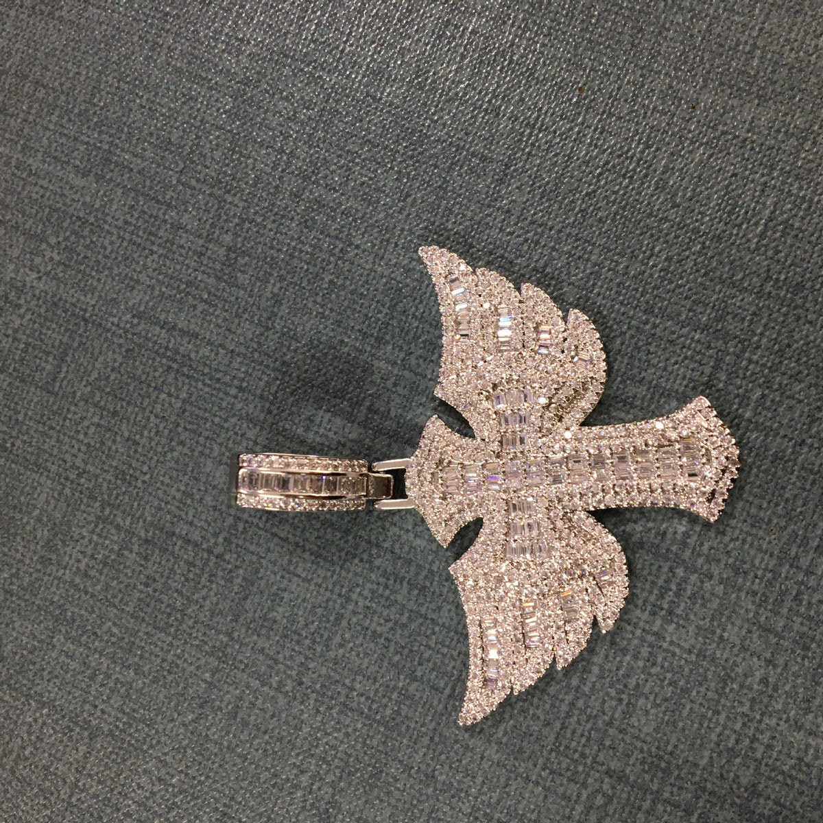 Angel Wings Cross Pendant Necklace