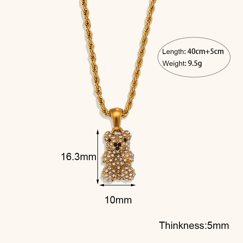 Bear Pendant Necklace