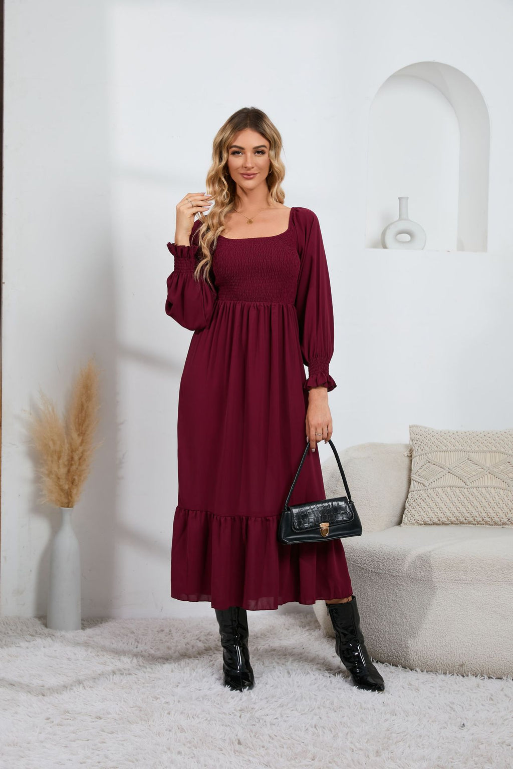 Floral Chiffon Maternity Dress