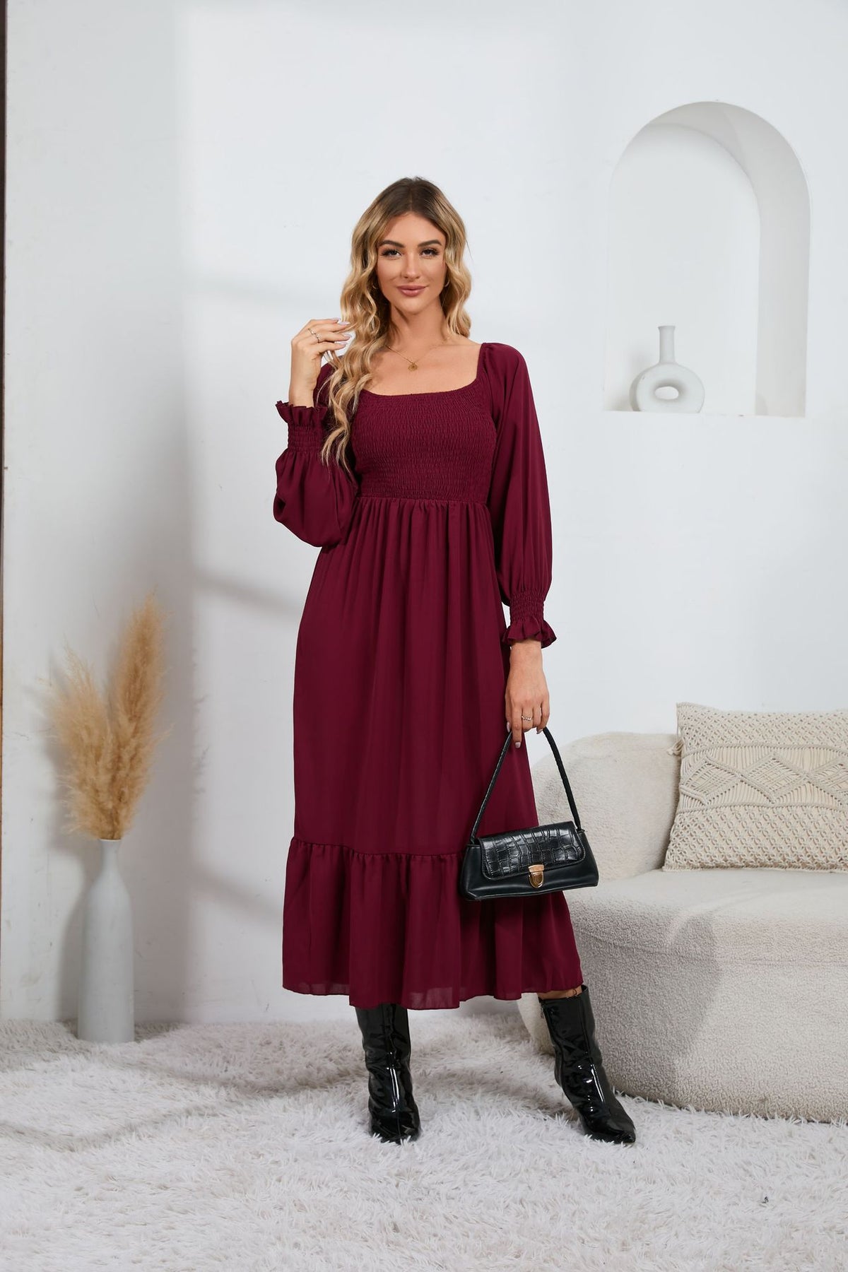 Floral Chiffon Maternity Dress