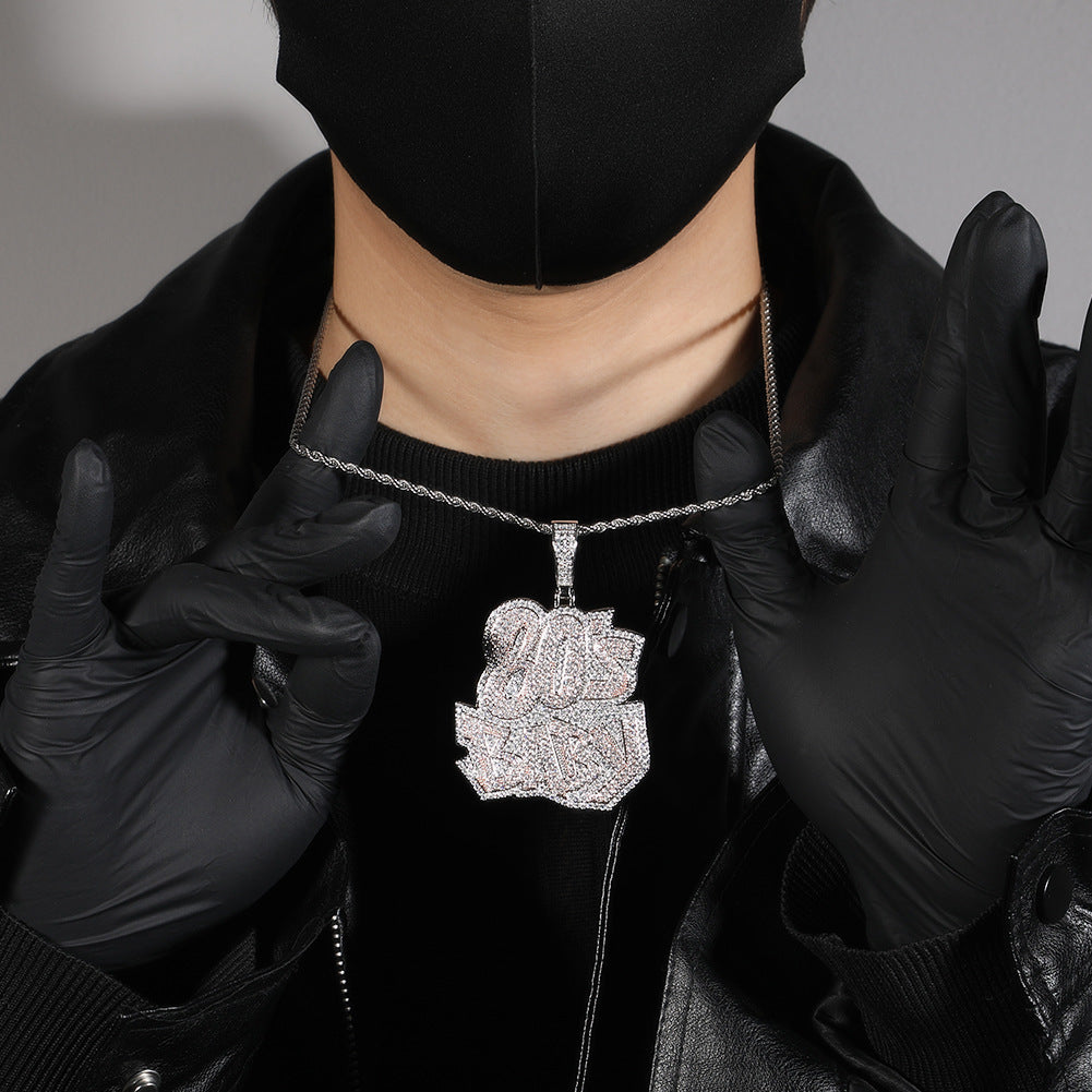 80s Baby Pendant Necklace