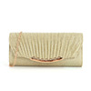 Pleated stitching chain crossbody Clutch Handbag