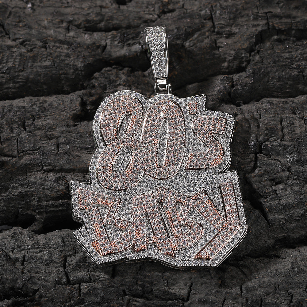 80s Baby Pendant Necklace