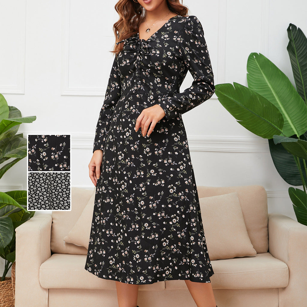 Floral Chiffon Maternity Dress