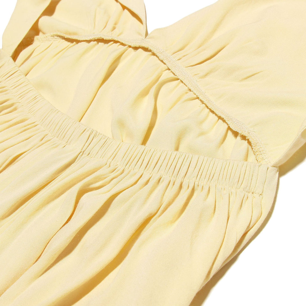 Backless V-Neck Vacation Dress