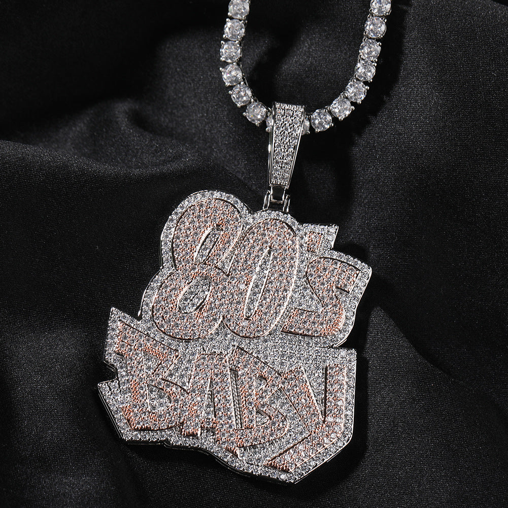 80s Baby Pendant Necklace
