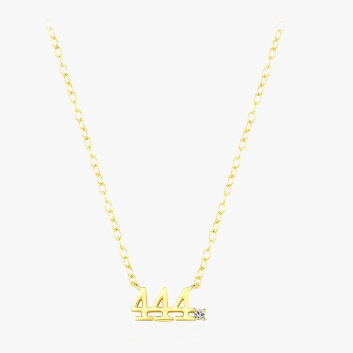 444 Sterling Silver Necklace