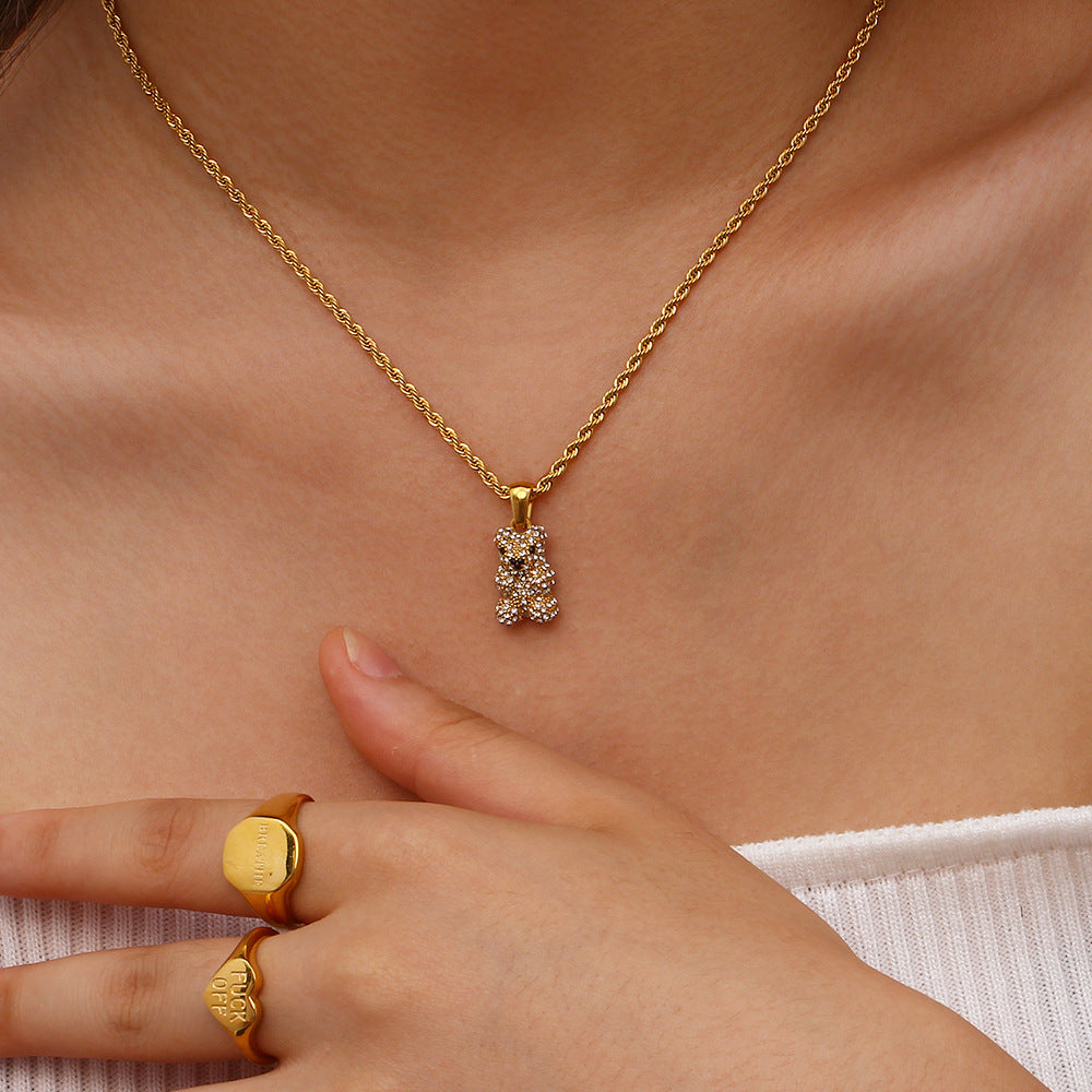 Bear Pendant Necklace
