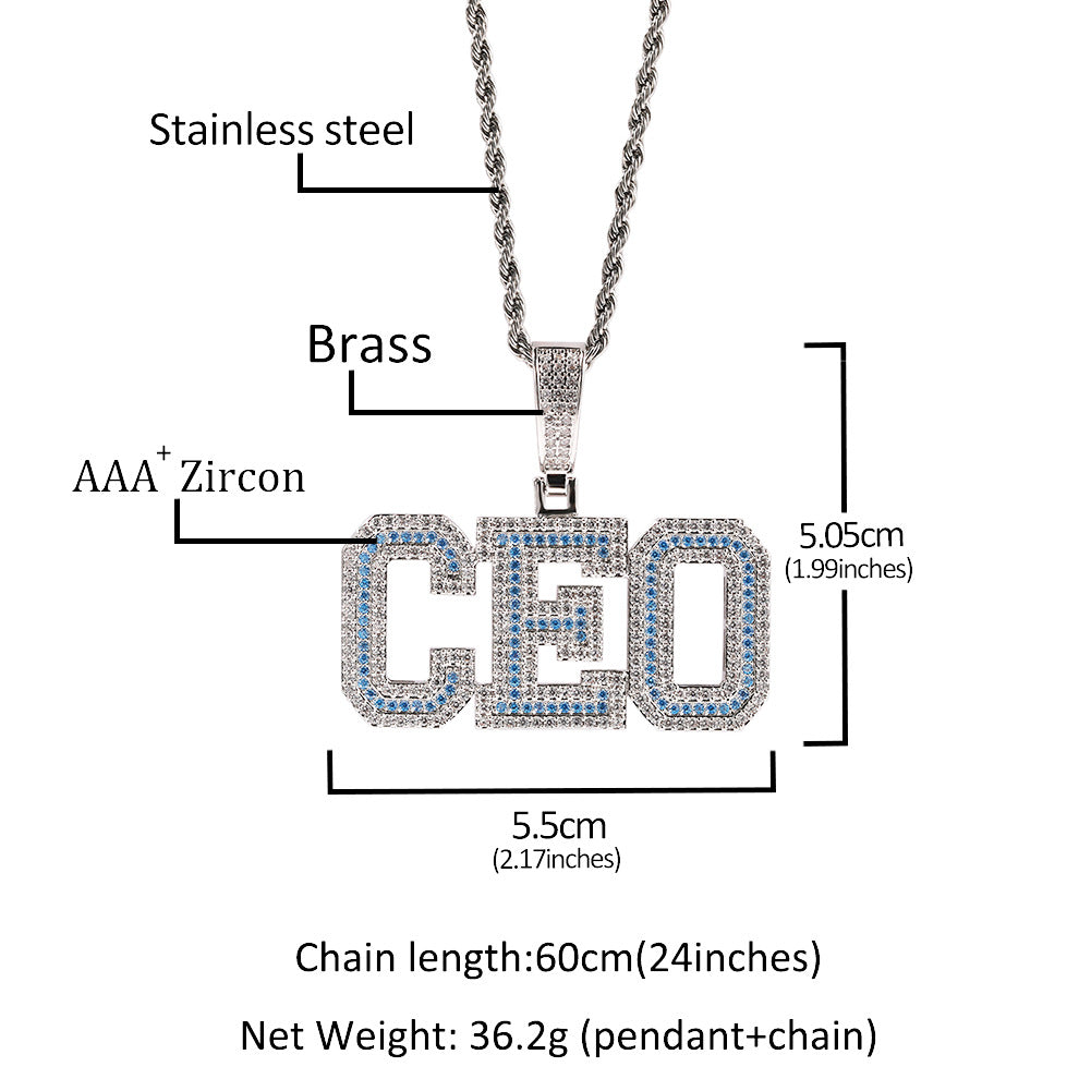 Alphabet Pendant Necklace