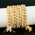 13mm Rhinestone Cuban-Link Necklace