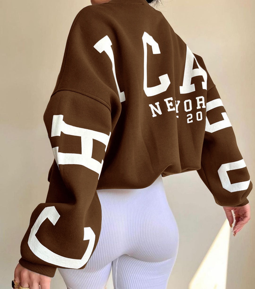 Printed Long-Sleeve Sweatshirt