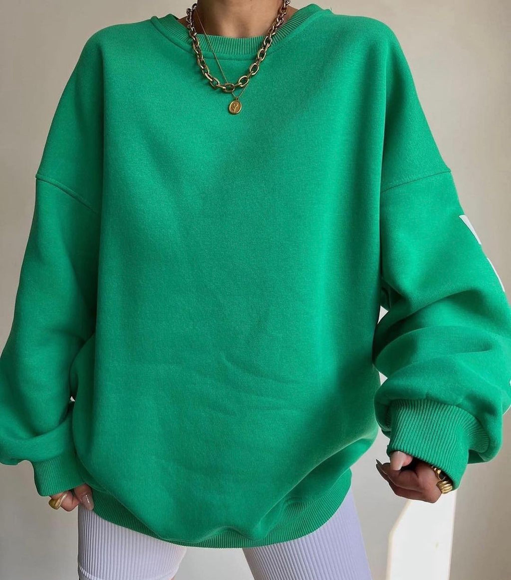 Printed Long-Sleeve Sweatshirt