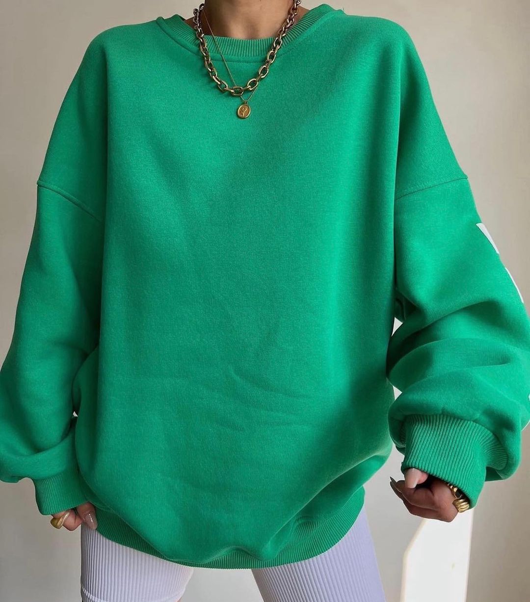 Printed Long-Sleeve Sweatshirt
