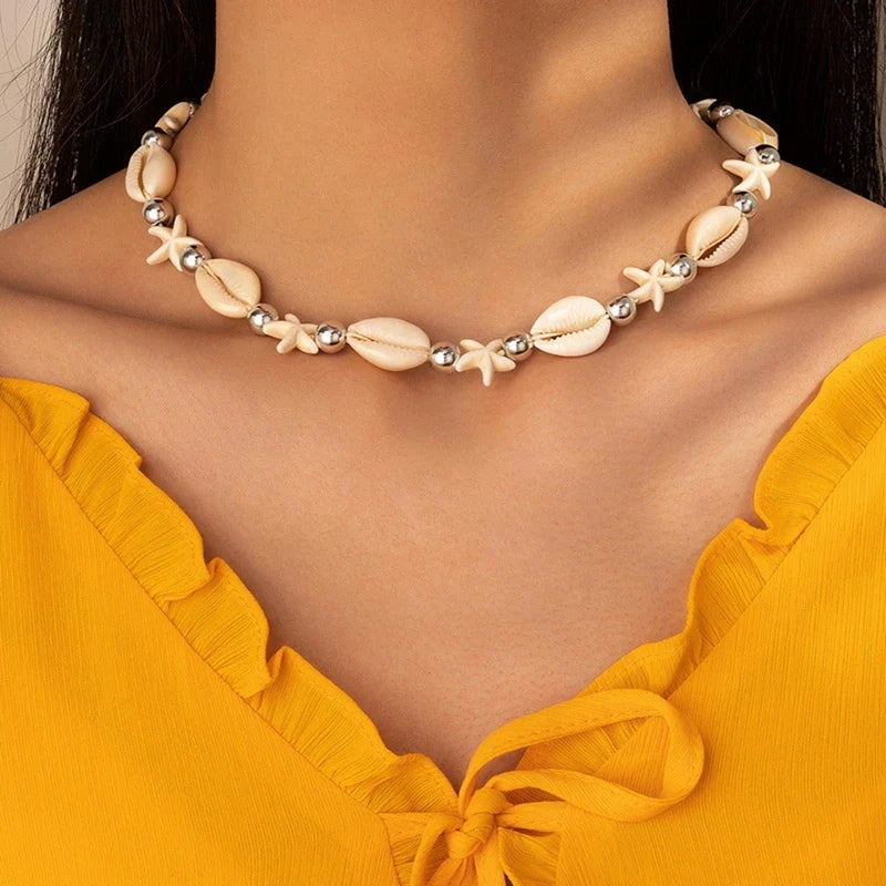 Natural Shell Choker Necklace
