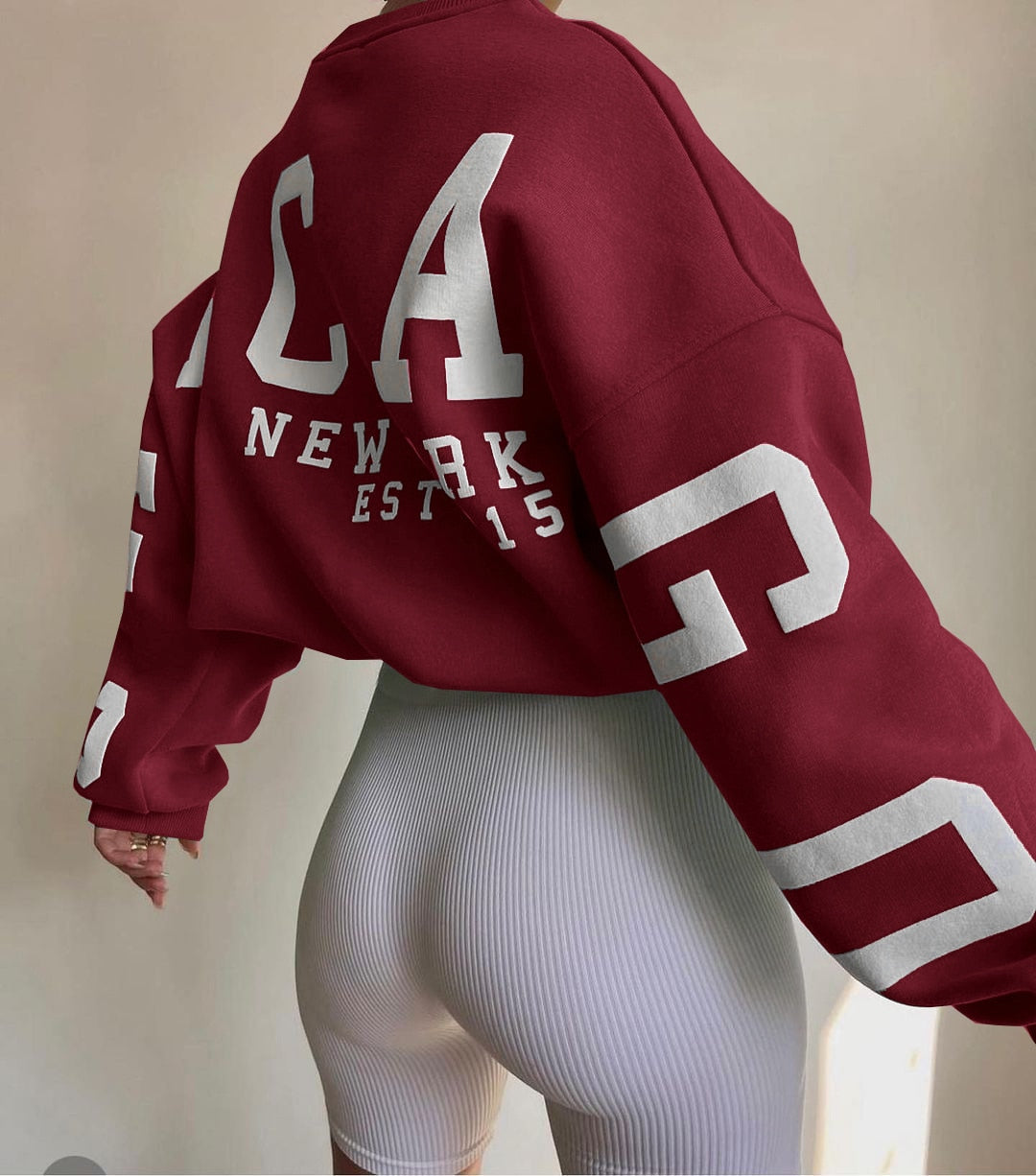 Printed Long-Sleeve Sweatshirt