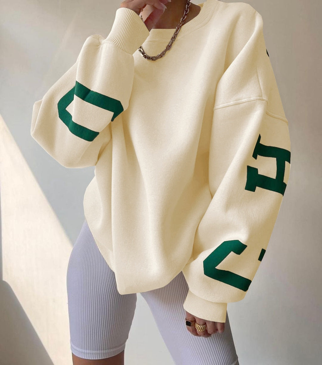 Printed Long-Sleeve Sweatshirt