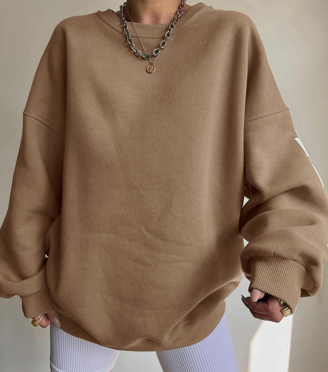 Printed Long-Sleeve Sweatshirt