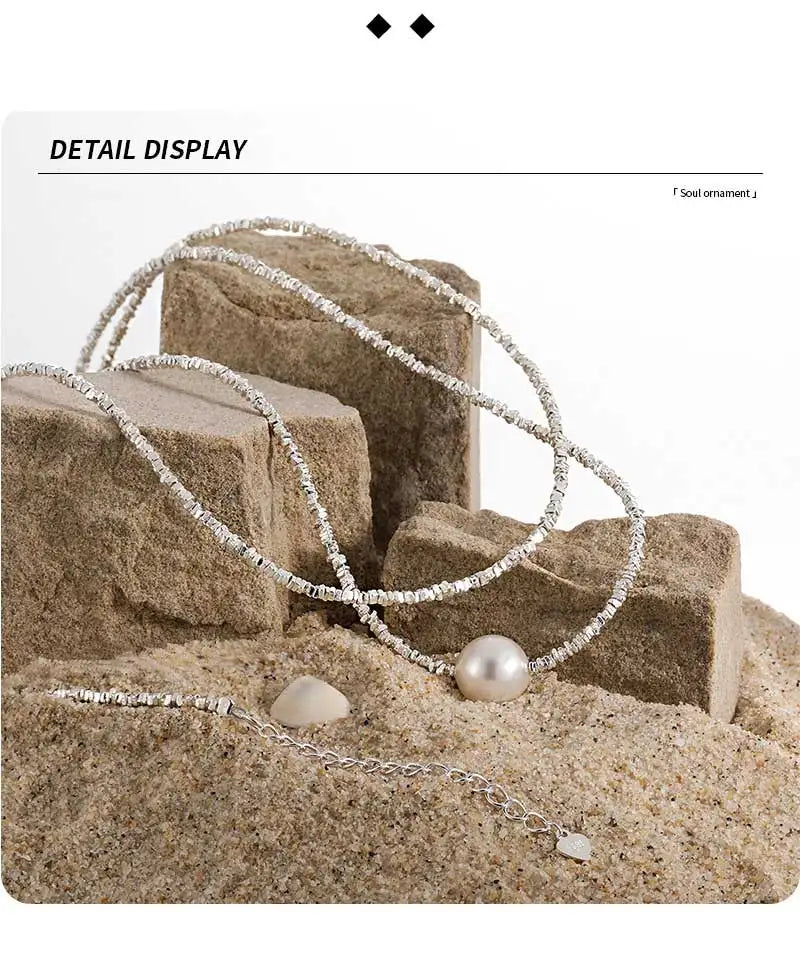 Stackable Shell Pearl Necklace