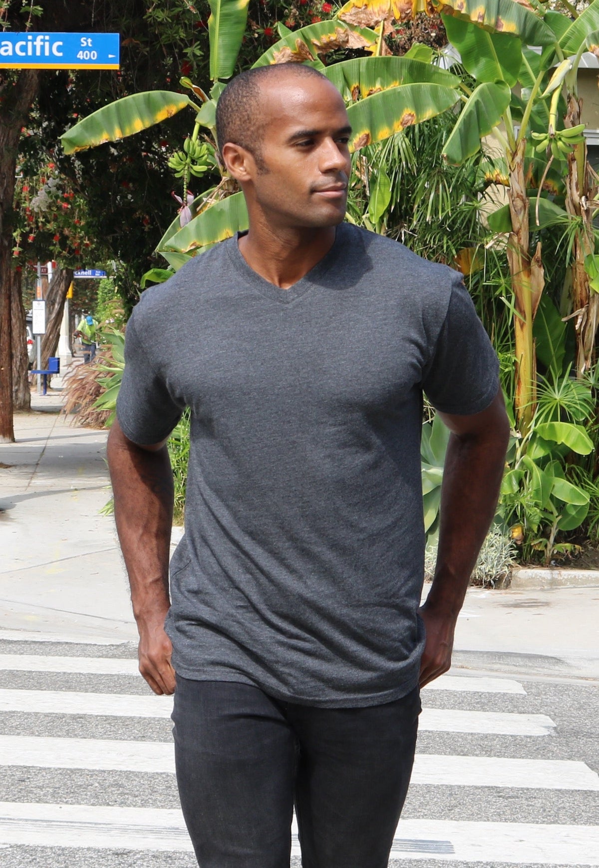 Clearance Men's Bamboo Viscose V-Neck T-Shirt