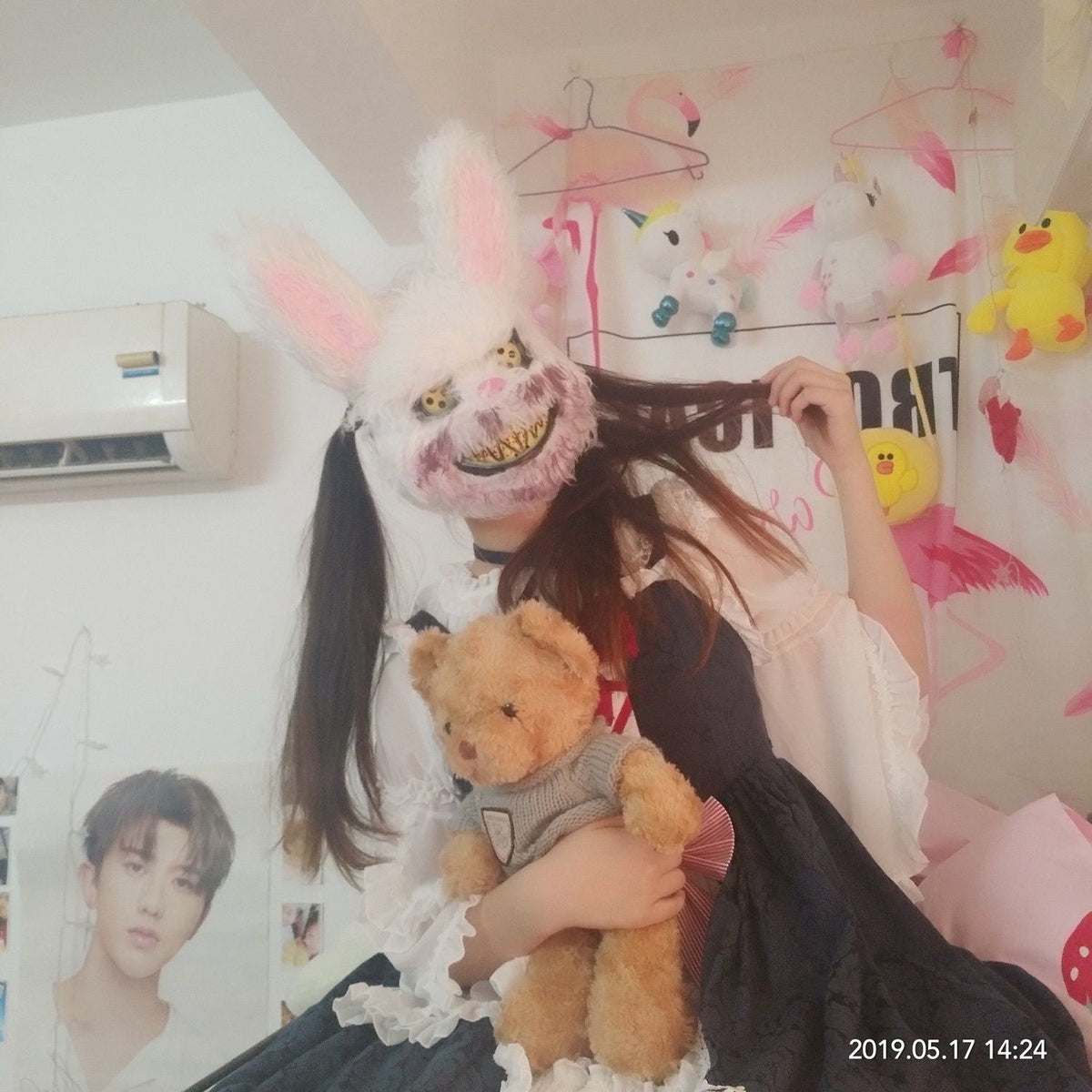 Halloween Rabbit & Bear Masks