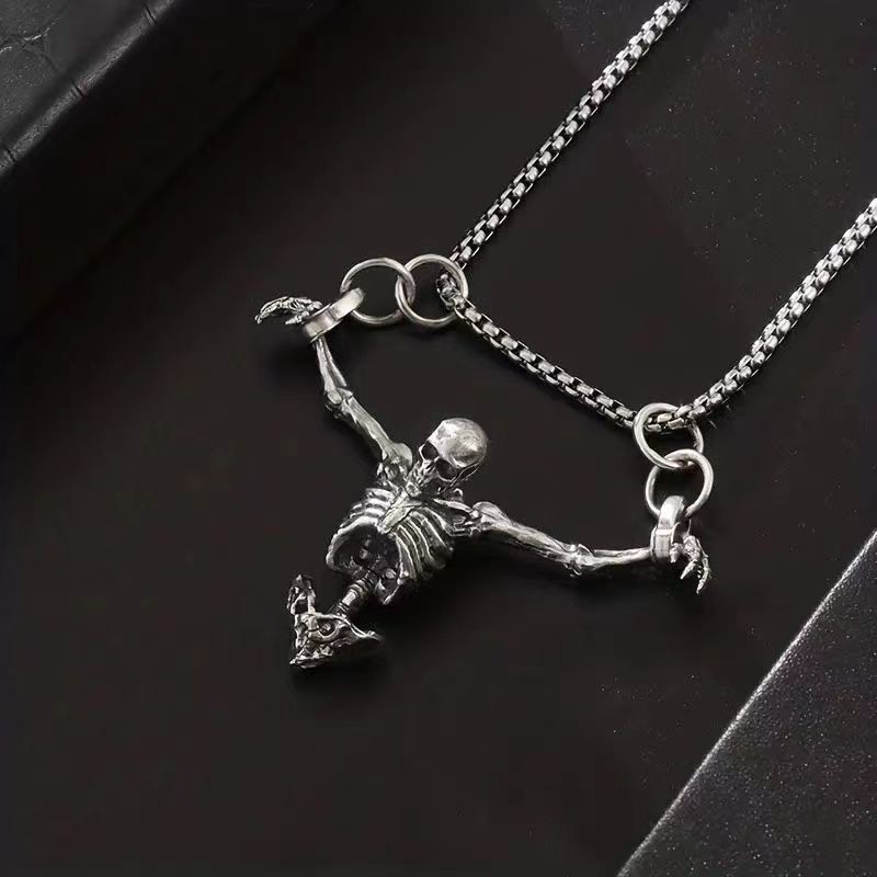 Halloween Skull Pendant Necklace