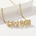 Personalized Bubble Letter Necklace