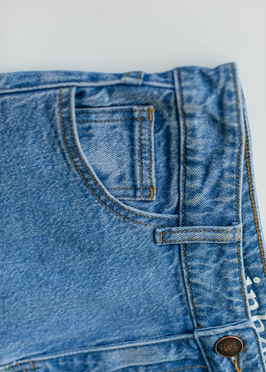 Remi Denim Classic Wash Midi Skirt