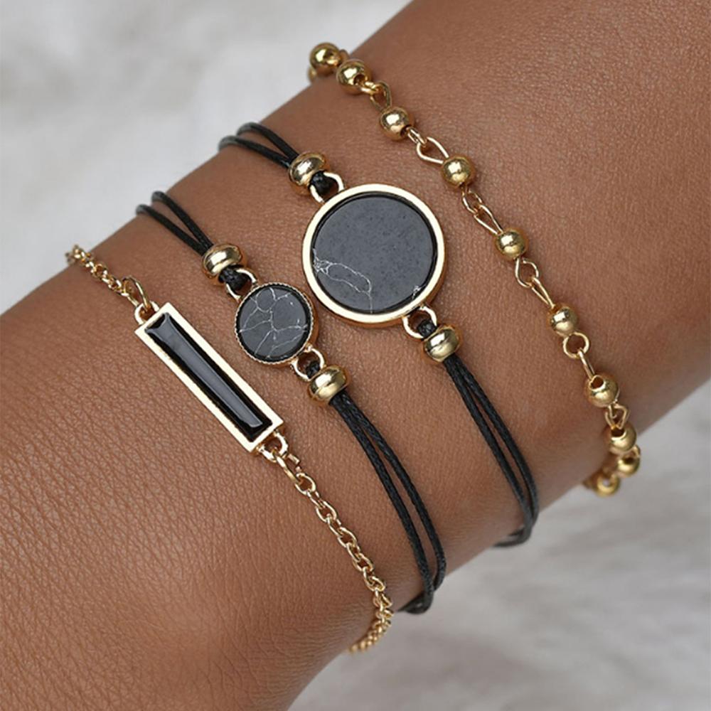 Quartz Watch Set with PU Strap