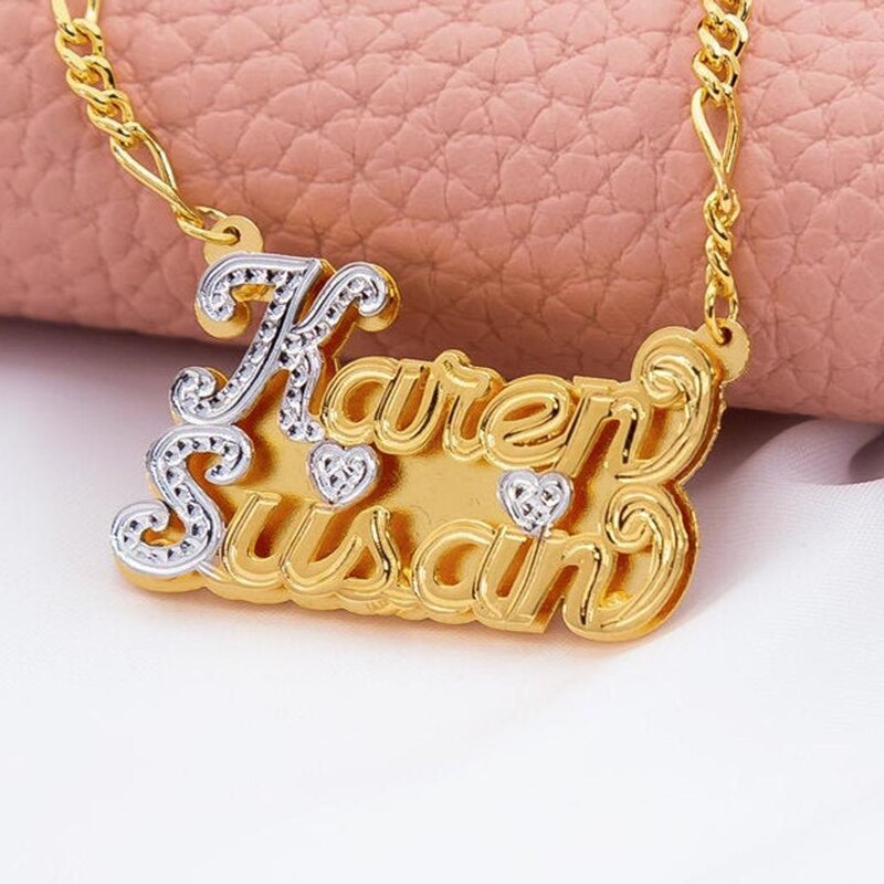 Personalized Gothic Name Necklace