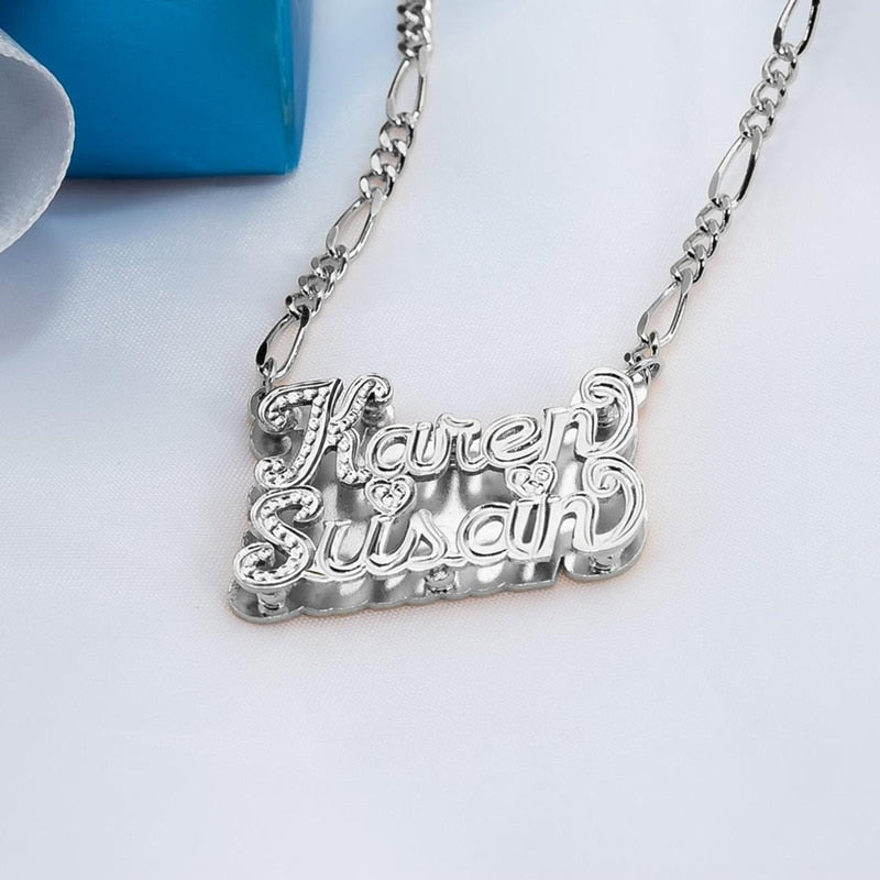 Personalized Gothic Name Necklace