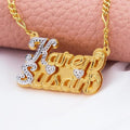 Personalized Gothic Name Necklace