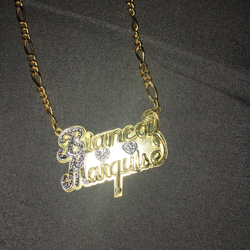 Personalized Gothic Name Necklace